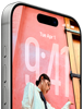 iPhone 17, voorkant, toegangsscherm van iOS 26 in beeld, Dynamic Island bovenaan, Actieknop, volumeknoppen